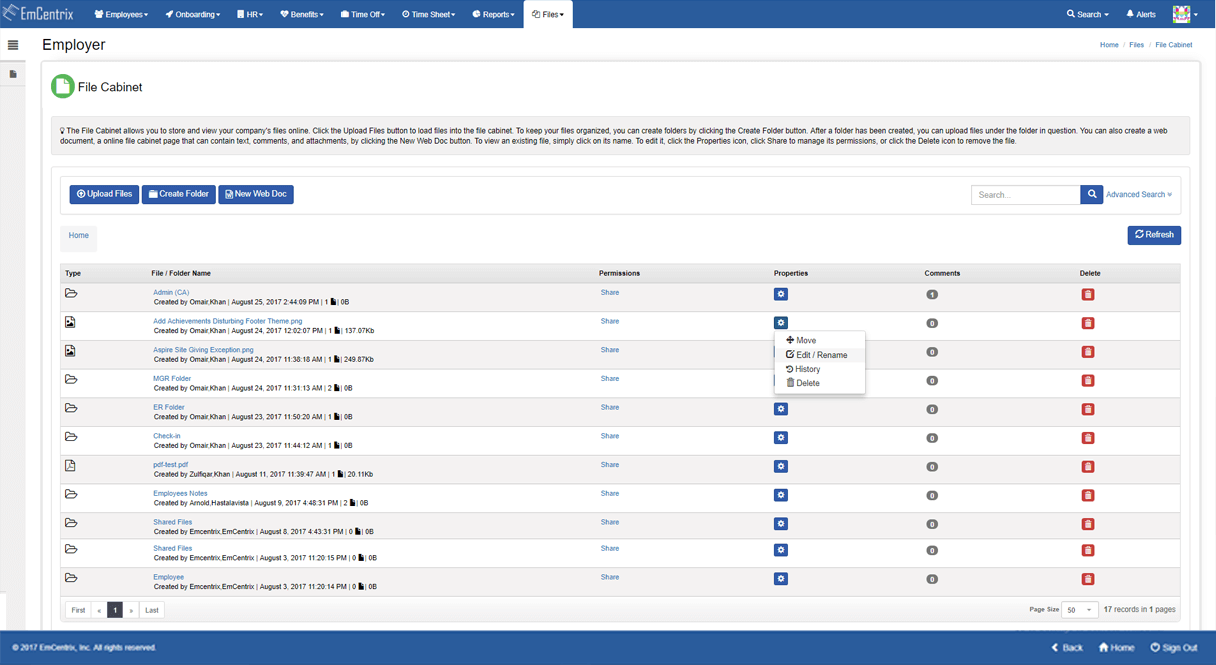 Online File Cabinet